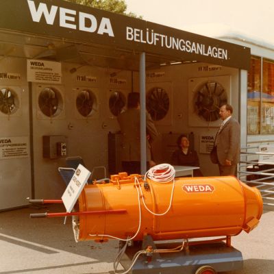 Unternehmen_Historie_Messe_1971_Belüftungsanlage_weda
